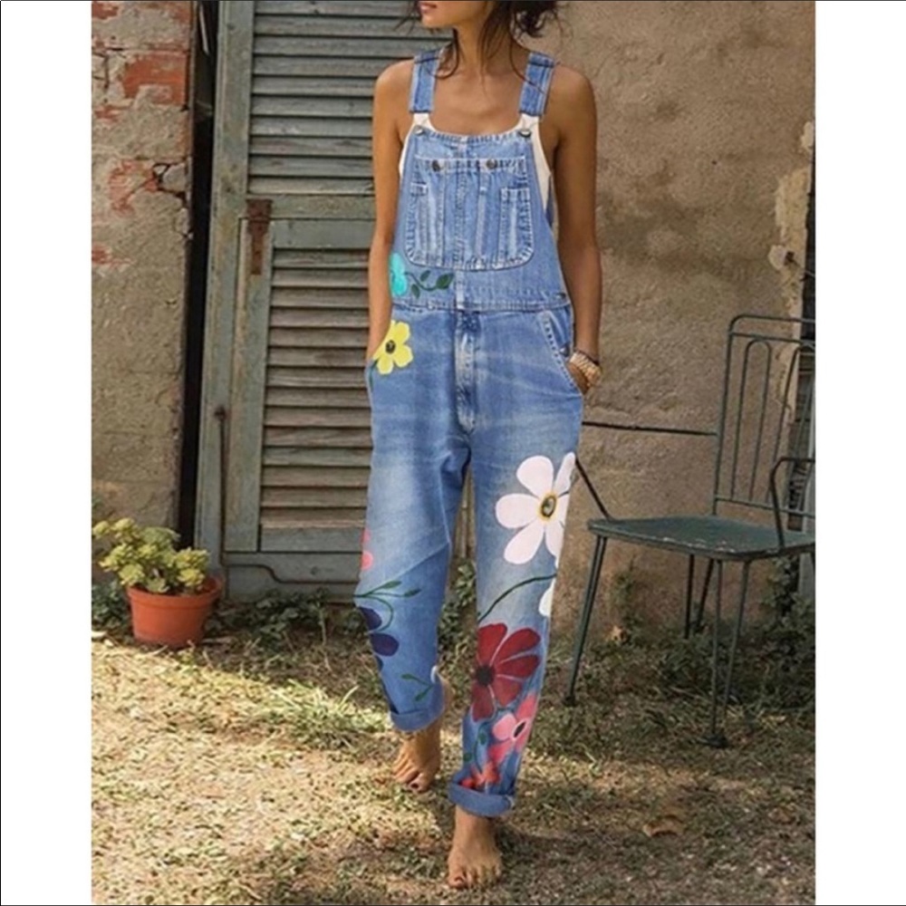 Misslook‎ Colorful Ladies Demin Overalls